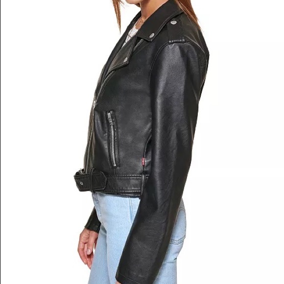Levi’s Women's Vegan Leather Moto Jacket - Picture 3 of 13